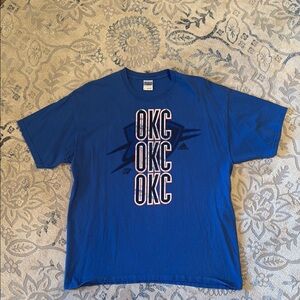 Adidas Blue OKC Thunder Graphic T-Shirt